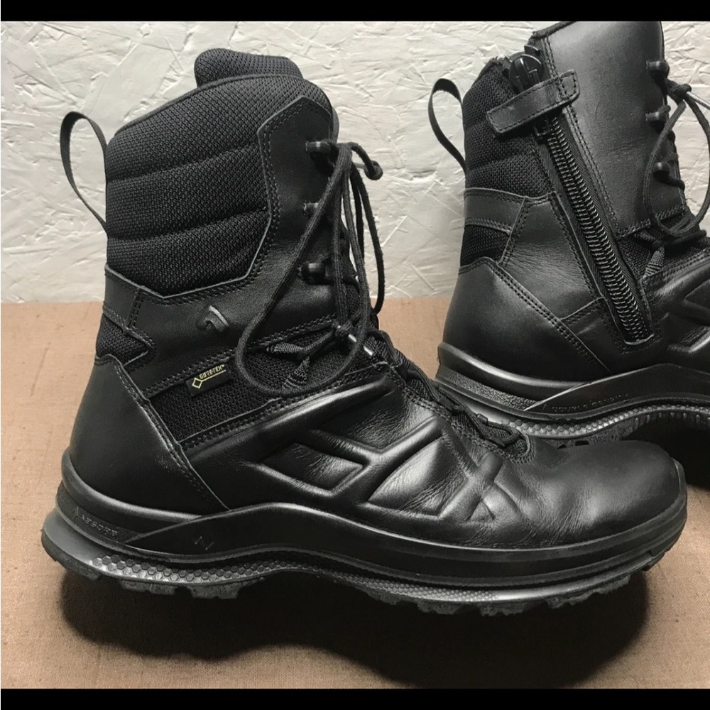 No Inserts Haix Black Eagle Tactical 2.0 GTX Men's Boots Side Zip Black Size 10M - Picture 6 of 16
